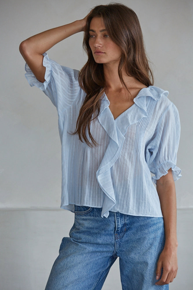 Eliza Ruffled Top
