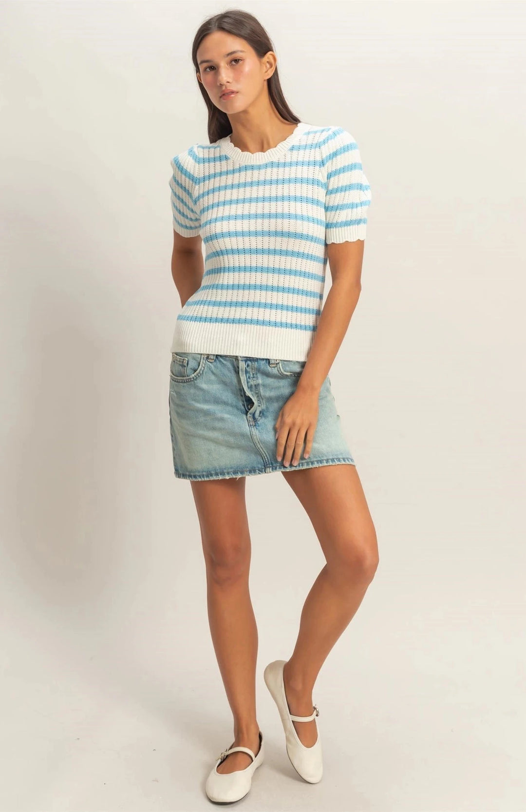 Ocean Breeze Striped Top