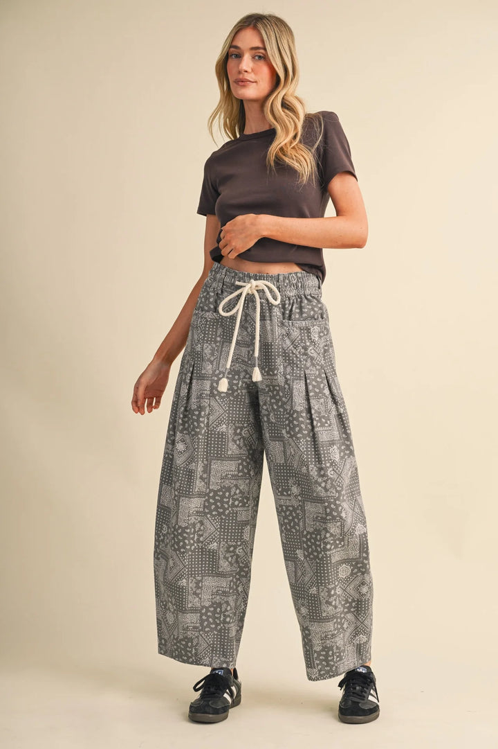 Arabella Pleated Barrel Pants