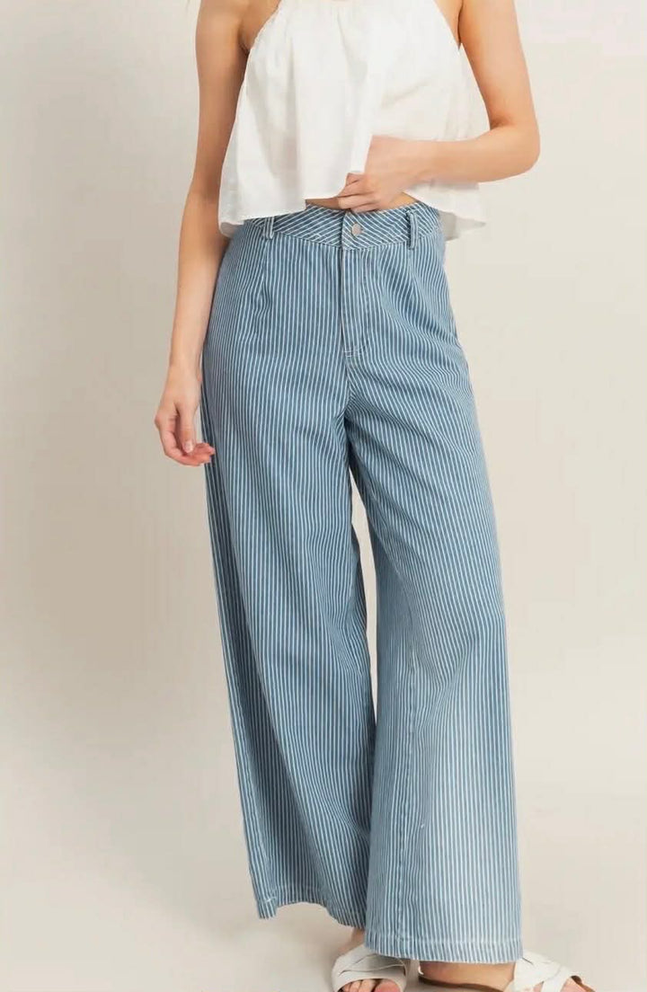 Anya Striped Denim