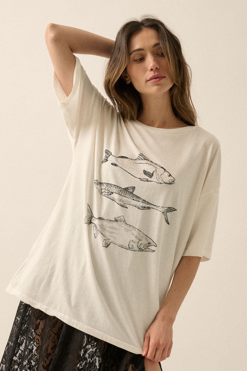Three Fishes Vintage Tee