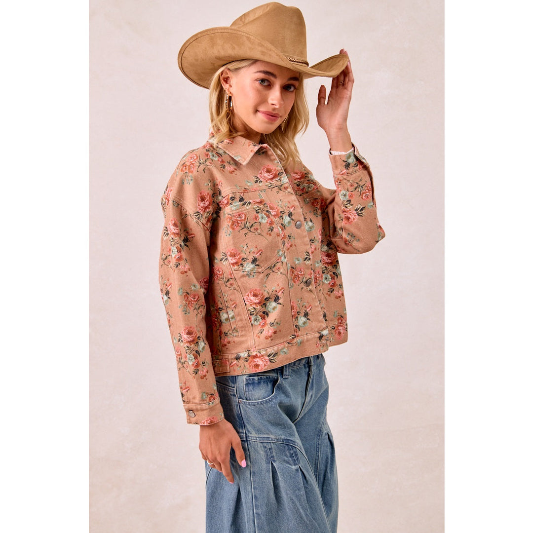 Eliza Floral Denim Jacket