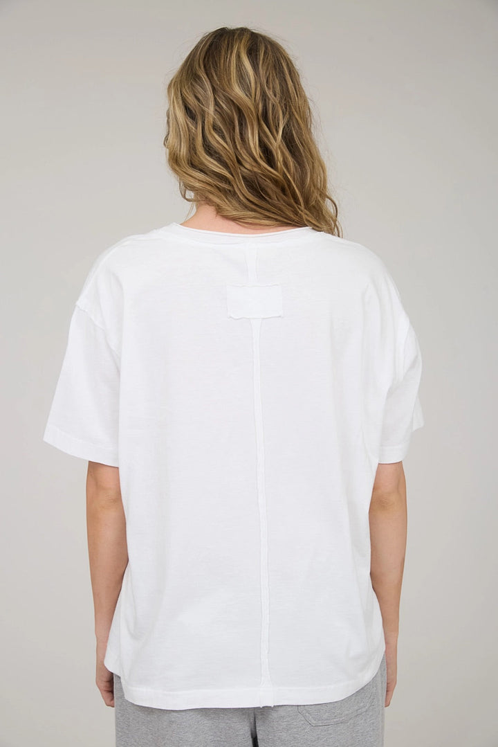 Raw Edge V-Neck Tee