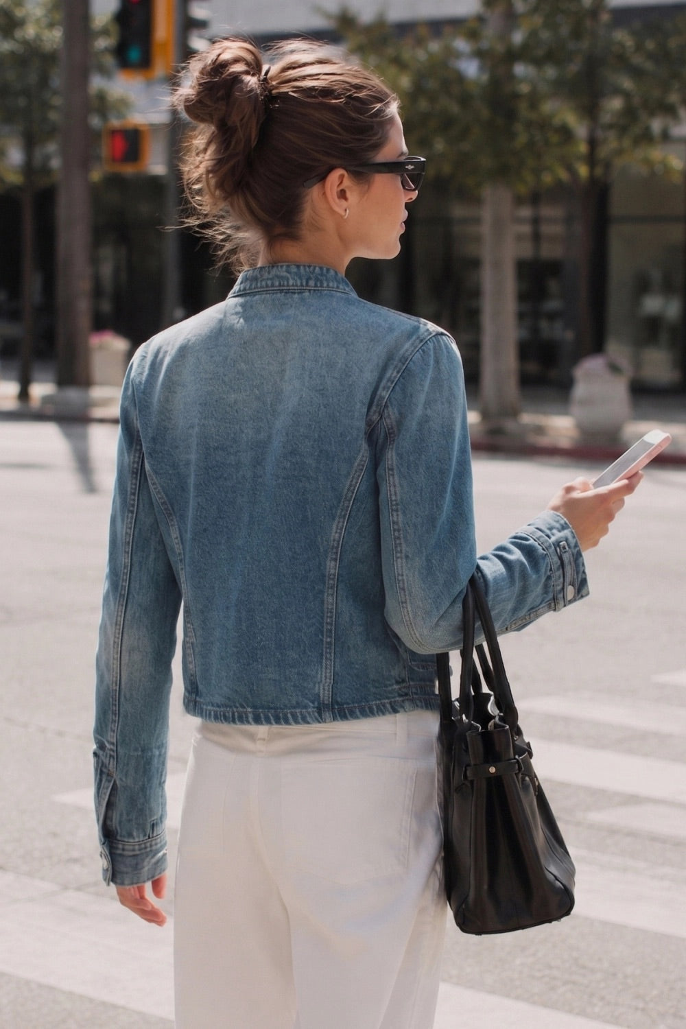 Felicity Military Denim Jacket